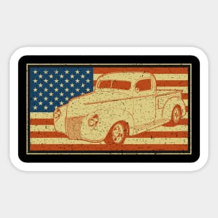 Hot Rod Pickup Truck Sticker